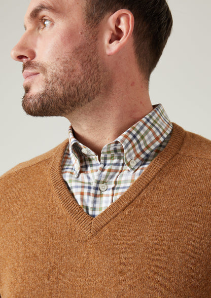 Kilsyth Men's Lambswool Jumper in Driftwood