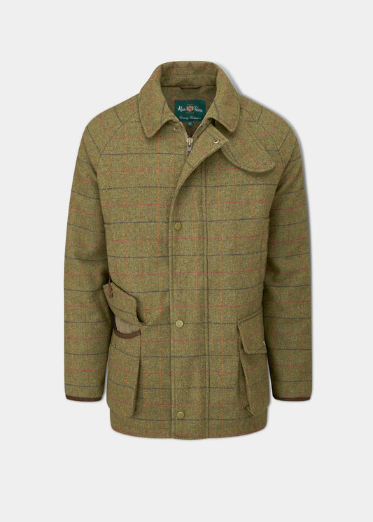 Surrey Waterproof Tweed Coat In Meadow