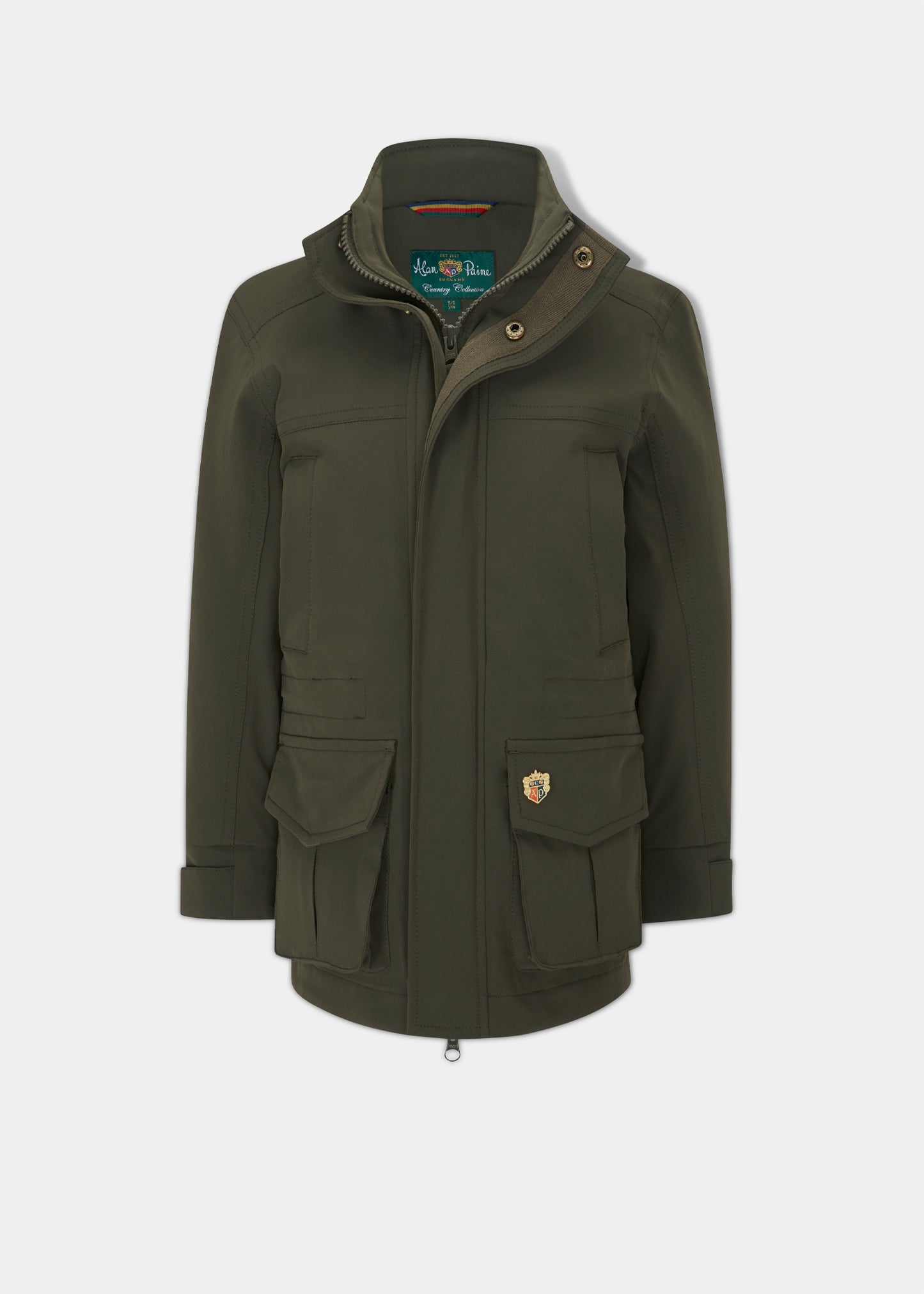 Lockwood Children's Coat In Olive - Shooting Fit